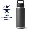 imageYETI Rambler 26 oz Bottle Vacuum Insulated Leakproof Stainless Steel with Chug CapCharcoal