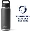 imageYETI Rambler 26 oz Bottle Vacuum Insulated Leakproof Stainless Steel with Chug CapCharcoal