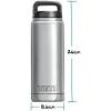 imageYETI Rambler 26 oz Bottle Vacuum Insulated Leakproof Stainless Steel with Chug CapHarvest Red