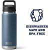 imageYETI Rambler 26 oz Bottle Vacuum Insulated Leakproof Stainless Steel with Chug CapNordic Blue