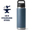 imageYETI Rambler 26 oz Bottle Vacuum Insulated Leakproof Stainless Steel with Chug CapNordic Blue