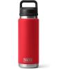 imageYETI Rambler 26 oz Bottle Vacuum Insulated Leakproof Stainless Steel with Chug CapRescue Red