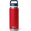 imageYETI Rambler 26 oz Bottle Vacuum Insulated Leakproof Stainless Steel with Chug CapRescue RedWhiteNavy
