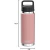 imageYETI Rambler 26 oz Bottle Vacuum Insulated Leakproof Stainless Steel with Chug CapSandstone Pink
