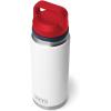 imageYETI Rambler 26 oz Bottle Vacuum Insulated Leakproof Stainless Steel with Chug CapWhiteNavyRescue Red