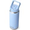 imageYETI Rambler 26 oz Bottle Vacuum Insulated Stainless Steel with Color Matching Straw CapBig Sky Blue