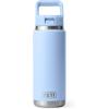 imageYETI Rambler 26 oz Bottle Vacuum Insulated Stainless Steel with Color Matching Straw CapBig Sky Blue