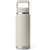 imageYETI Rambler 26 oz Bottle Vacuum Insulated Stainless Steel with Color Matching Straw CapCape Taupe
