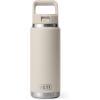 imageYETI Rambler 26 oz Bottle Vacuum Insulated Stainless Steel with Color Matching Straw CapCape Taupe