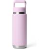 imageYETI Rambler 26 oz Bottle Vacuum Insulated Stainless Steel with Color Matching Straw CapCherry Blossom  Textured