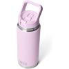 imageYETI Rambler 26 oz Bottle Vacuum Insulated Stainless Steel with Color Matching Straw CapCherry Blossom  Textured