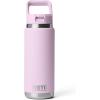 imageYETI Rambler 26 oz Bottle Vacuum Insulated Stainless Steel with Color Matching Straw CapCherry Blossom  Textured