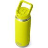 imageYETI Rambler 26 oz Bottle Vacuum Insulated Stainless Steel with Color Matching Straw CapFirefly Yellow