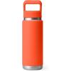 imageYETI Rambler 26 oz Bottle Vacuum Insulated Stainless Steel with Color Matching Straw CapPapaya