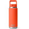 imageYETI Rambler 26 oz Bottle Vacuum Insulated Stainless Steel with Color Matching Straw CapPapaya