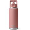 imageYETI Rambler 26 oz Bottle Vacuum Insulated Stainless Steel with Color Matching Straw CapSandstone Pink