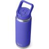 imageYETI Rambler 26 oz Bottle Vacuum Insulated Stainless Steel with Color Matching Straw CapUltramarine Violet