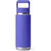 imageYETI Rambler 26 oz Bottle Vacuum Insulated Stainless Steel with Color Matching Straw CapUltramarine Violet