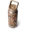 imageYETI Rambler 26 oz Bottle Vacuum Insulated Stainless Steel with Color Matching Straw CapWetlands Camo