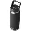imageYETI Rambler 26 oz Bottle Vacuum Insulated Stainless Steel with Straw Cap WhiteBlack