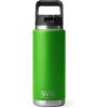 imageYETI Rambler 26 oz Bottle Vacuum Insulated Stainless Steel with Straw Cap WhiteCanopy Green