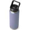imageYETI Rambler 26 oz Bottle Vacuum Insulated Stainless Steel with Straw Cap WhiteCosmic Lilac