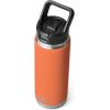imageYETI Rambler 26 oz Bottle Vacuum Insulated Stainless Steel with Straw Cap WhiteHigh Desert Clay