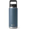 imageYETI Rambler 26 oz Bottle Vacuum Insulated Stainless Steel with Straw Cap WhiteNordic Blue