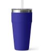 imageYETI Rambler 26 oz Straw Cup Vacuum Insulated Stainless Steel with Straw LidOffshore Blue