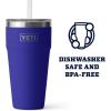imageYETI Rambler 26 oz Straw Cup Vacuum Insulated Stainless Steel with Straw LidOffshore Blue