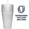 imageYETI Rambler 26 oz Straw Cup Vacuum Insulated Stainless Steel with Straw LidStainless