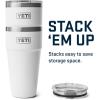 imageYETI Rambler 30 oz Stackable Tumbler Stainless Steel Vacuum Insulated with MagSlider LidWhite