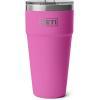 imageYETI Rambler 30 oz Stackable Tumbler Stainless Steel Vacuum Insulated with MagSlider LidWildflower Fuchsia