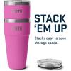 imageYETI Rambler 30 oz Stackable Tumbler Stainless Steel Vacuum Insulated with MagSlider LidWildflower Fuchsia