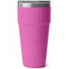 imageYETI Rambler 30 oz Stackable Tumbler Stainless Steel Vacuum Insulated with MagSlider LidWildflower Fuchsia