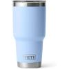 imageYETI Rambler 30 oz Stainless Steel Vacuum Insulated Tumbler wMagSlider Lid SeafoamBig Sky Blue