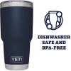 imageYETI Rambler 30 oz Stainless Steel Vacuum Insulated Tumbler wMagSlider Lid SeafoamNavy