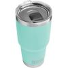 imageYETI Rambler 30 oz Stainless Steel Vacuum Insulated Tumbler wMagSlider Lid SeafoamSeafoam