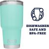 imageYETI Rambler 30 oz Stainless Steel Vacuum Insulated Tumbler wMagSlider Lid SeafoamSeafoam