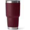 imageYETI Rambler 30 oz Stainless Steel Vacuum Insulated Tumbler wMagSlider Lid SeafoamWild Vine Red
