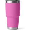 imageYETI Rambler 30 oz Stainless Steel Vacuum Insulated Tumbler wMagSlider Lid SeafoamWildflower Fuchsia