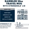 imageYETI Rambler 30 oz Travel Mug Stainless Steel Vacuum Insulated with Stronghold LidBig Sky Blue