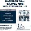 imageYETI Rambler 30 oz Travel Mug Stainless Steel Vacuum Insulated with Stronghold LidWetlands Brown