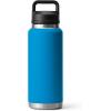 imageYETI Rambler 36 oz Bottle Vacuum Insulated Leakproof Stainless Steel with Chug CapBig Wave Blue