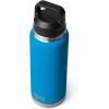 imageYETI Rambler 36 oz Bottle Vacuum Insulated Leakproof Stainless Steel with Chug CapBig Wave Blue