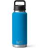 imageYETI Rambler 36 oz Bottle Vacuum Insulated Leakproof Stainless Steel with Chug CapBig Wave Blue