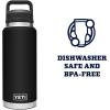 imageYETI Rambler 36 oz Bottle Vacuum Insulated Leakproof Stainless Steel with Chug CapBlack