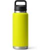 imageYETI Rambler 36 oz Bottle Vacuum Insulated Leakproof Stainless Steel with Chug CapFirefly Yellow