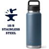 imageYETI Rambler 36 oz Bottle Vacuum Insulated Leakproof Stainless Steel with Chug CapNordic Blue