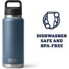 imageYETI Rambler 36 oz Bottle Vacuum Insulated Leakproof Stainless Steel with Chug CapNordic Blue